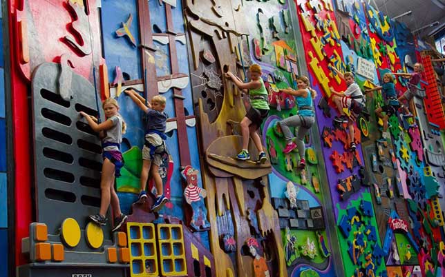 children climbing